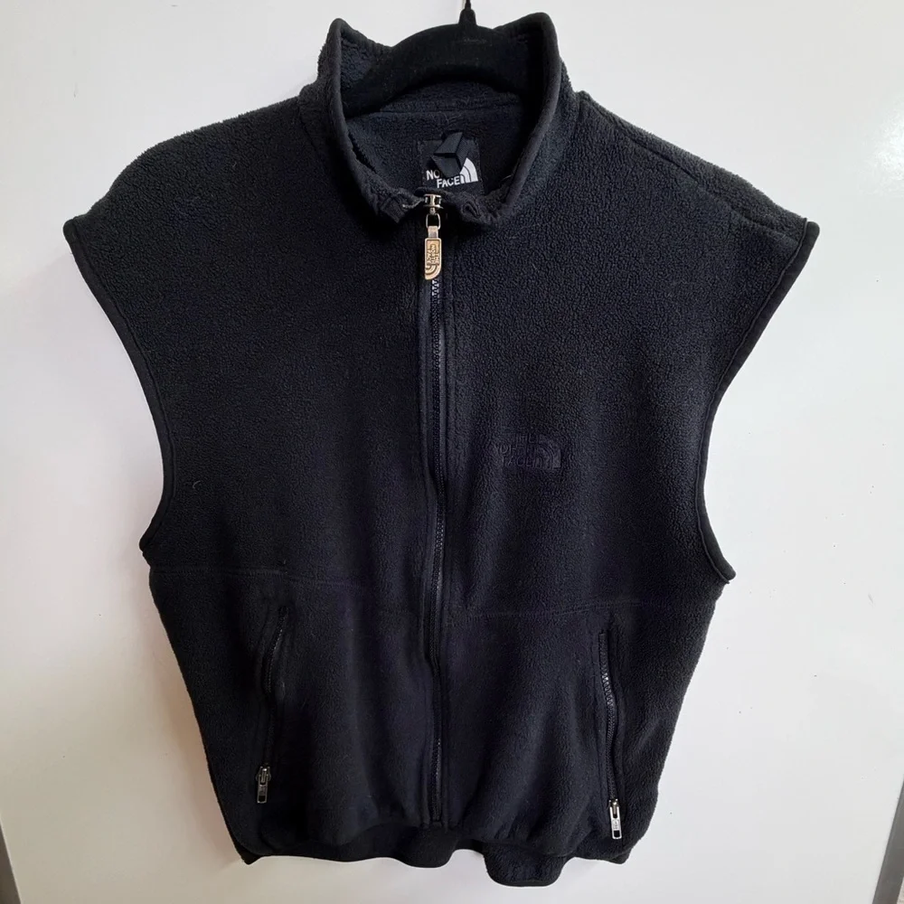 Vintage The North Face Denali Fleece Vest Black Small Made in USA 90s Gorpcore
